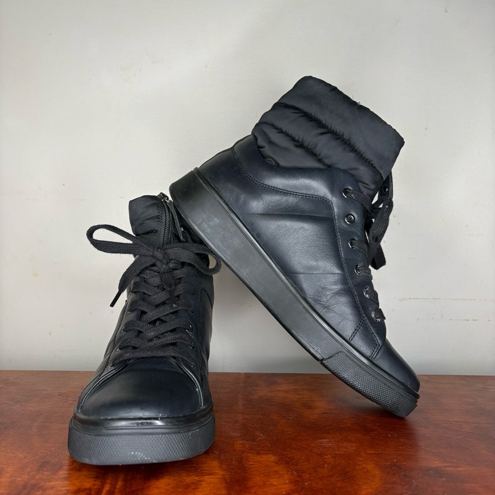 Geox Black Women's Hightop Sneakers